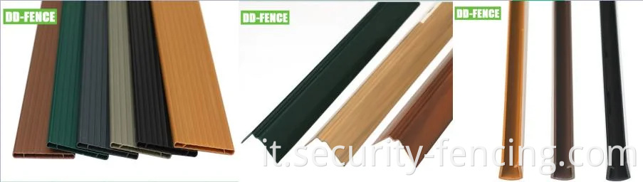 Recinzione per schermo privacy con doghe in pvc